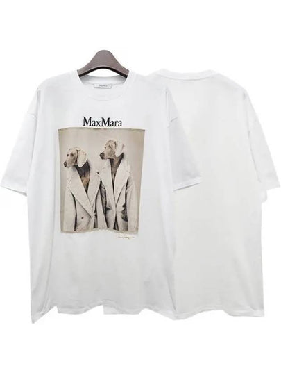 Women's Tacco Short Sleeve T-Shirt White - MAX MARA - BALAAN 2