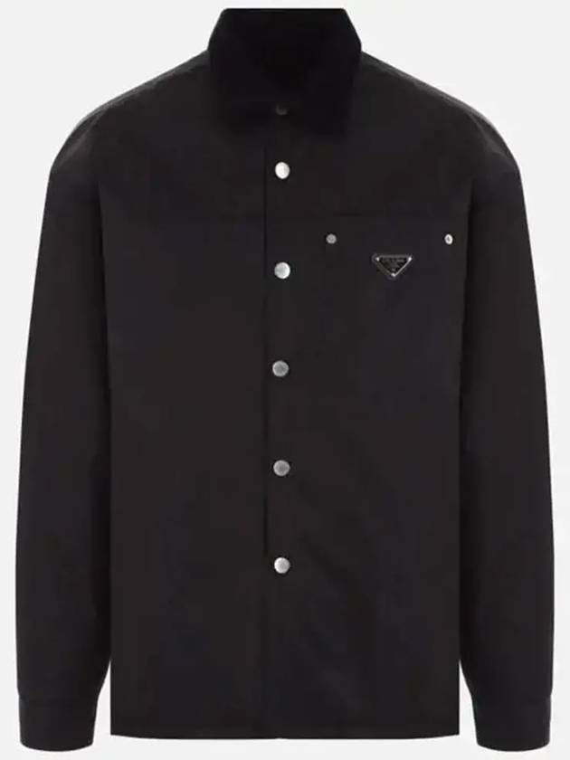 Re Nylon Long Sleeves Shirt Black - PRADA - BALAAN 3