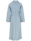 Cadmio Wool Cashmere Belt Single Coat Light Blue - MAX MARA - BALAAN 4