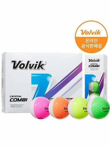 12 half-and-half-ball crystal combination half-and-half golf balls - VOLVIK - BALAAN 1