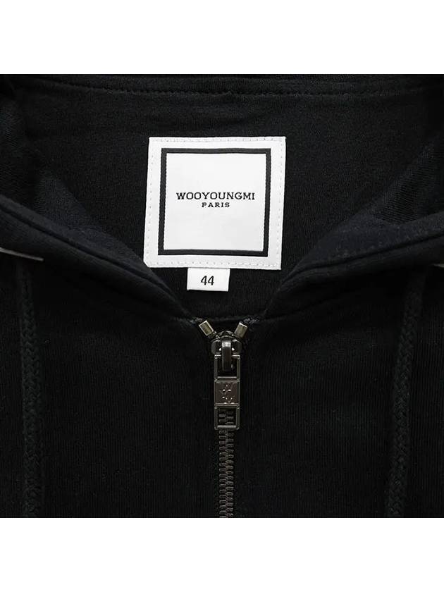 Back Logo  Zip-Up Hoodie Black - WOOYOUNGMI - BALAAN 5