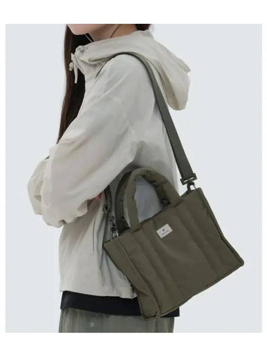 Softwill Middle Tote Bag Khaki S24SWFTB28 - SNOW PEAK - BALAAN 1