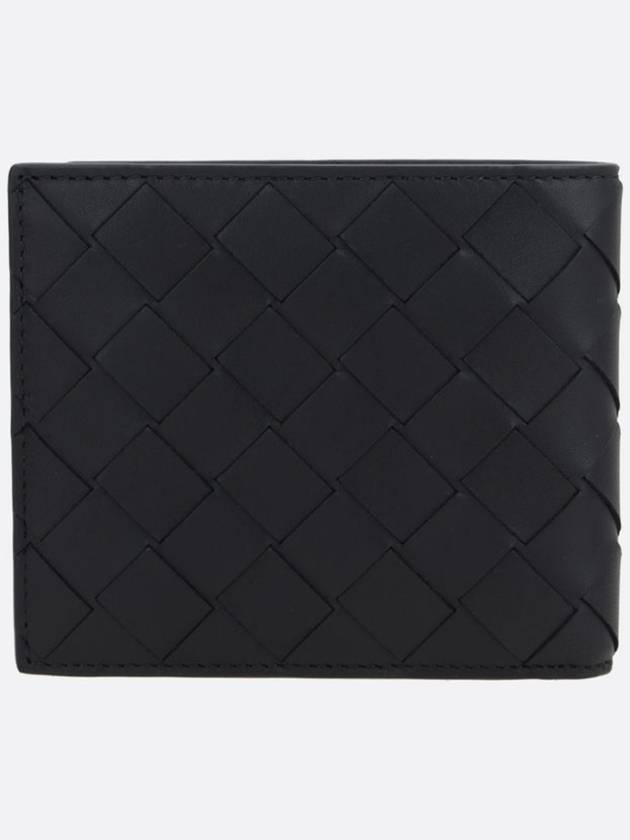 Intrecciato Leather Half Wallet Black - BOTTEGA VENETA - BALAAN 5