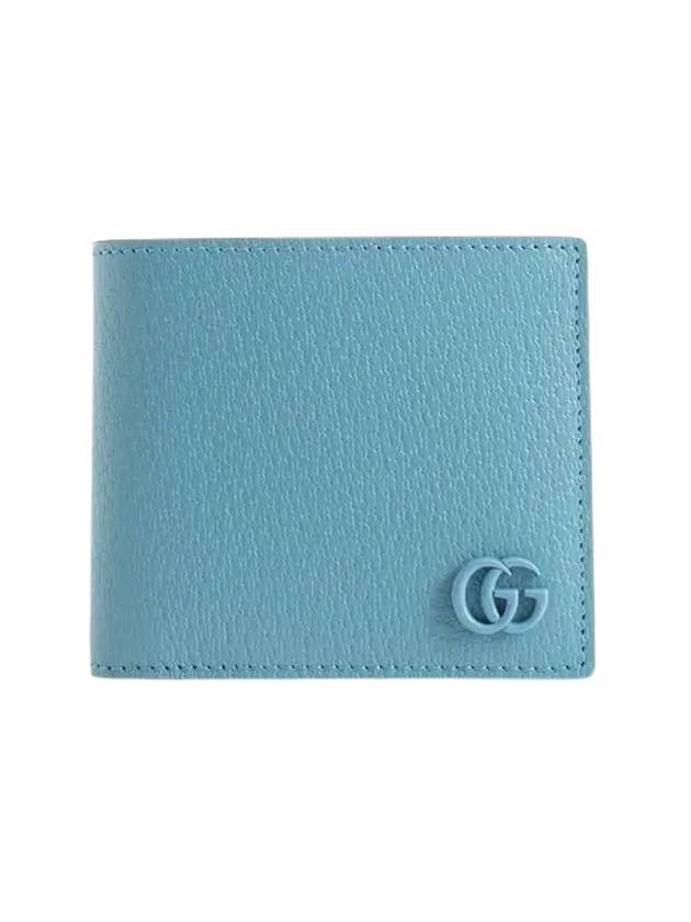 GG Marmont Leather Half Wallet Light Blue - GUCCI - BALAAN 1