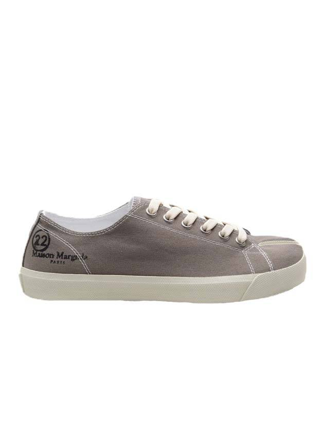 Tabi Canvas Low Top Sneakers Dark Grey - MAISON MARGIELA - BALAAN 1