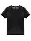 Crew Neck Short Sleeve T Shirt Black - HELMUT LANG - BALAAN 2