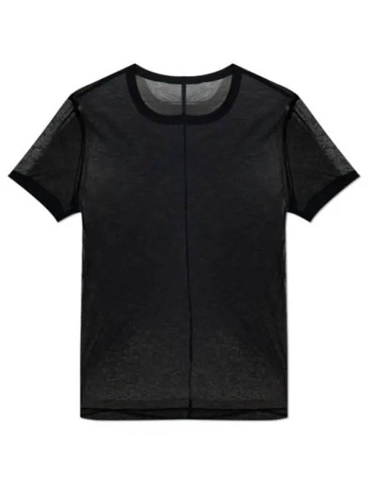 Crew Neck Short Sleeve T Shirt Black - HELMUT LANG - BALAAN 2