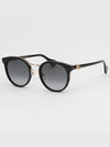 Eyewear GG Logo Round Sunglasses Grey Black - GUCCI - BALAAN 4