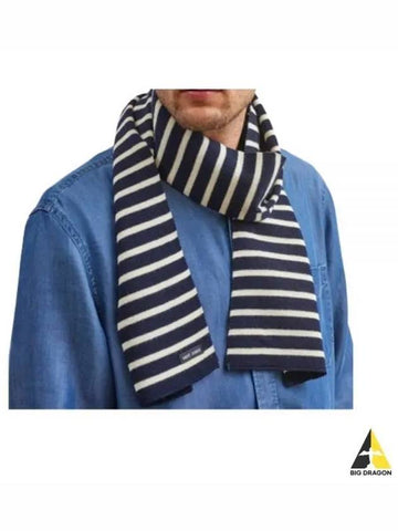 Rayee Scarf MarineEcru 1409 51 - SAINT JAMES - BALAAN 1