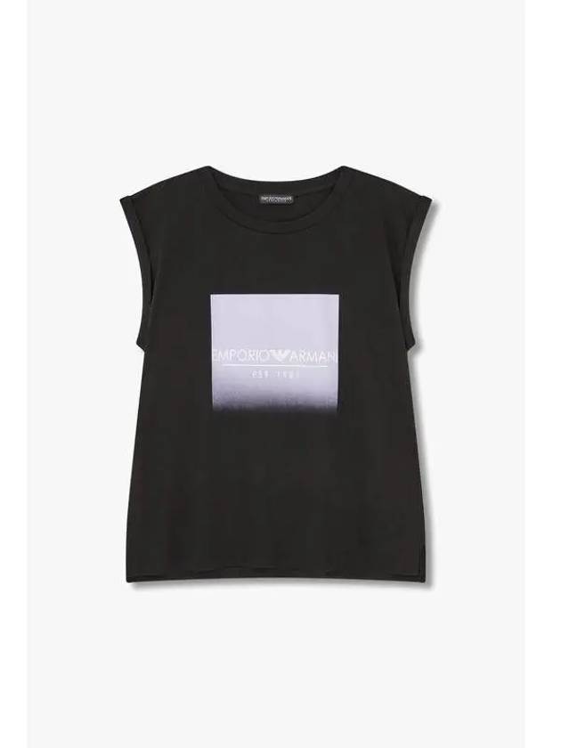 UNDERWEAR Women s Fade Out Logo Lounge Tank Top Black - EMPORIO ARMANI - BALAAN 1