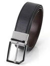 Logo Detail Embossed Belt Black - BALLY - BALAAN.