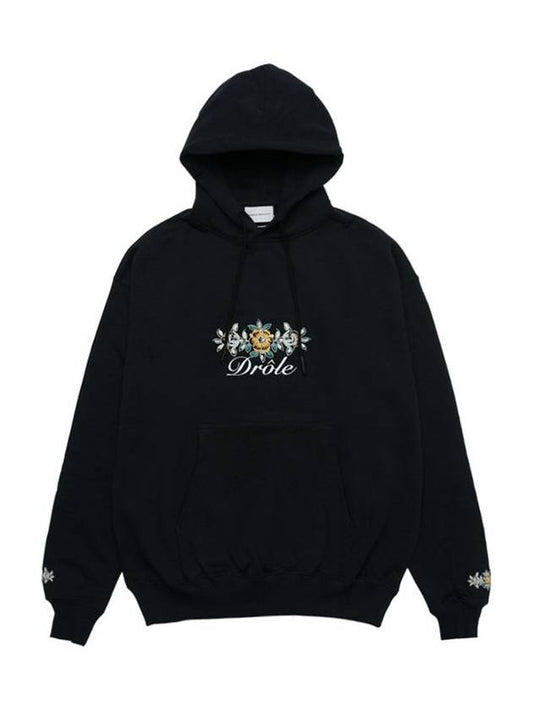 Monsieur DROLE FLEURI Logo Hoodie HO126 CO001 BL - DROLE DE MONSIEUR - BALAAN 1