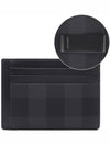 Check Money Clip Card Wallet Grey - BURBERRY - BALAAN 3