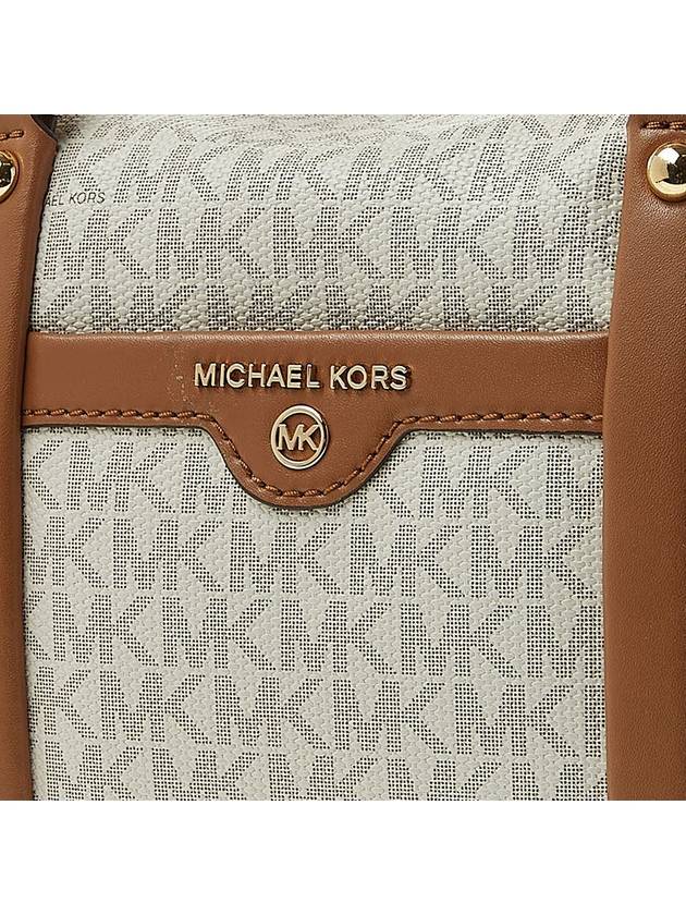 Beck Medium Logo Satchel Tote Bag Vanilla White - MICHAEL KORS - BALAAN 8