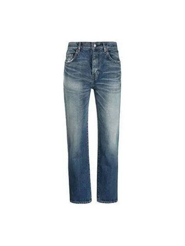 Women s Straight Denim Pants 712392 Y07HA - SAINT LAURENT - BALAAN 1