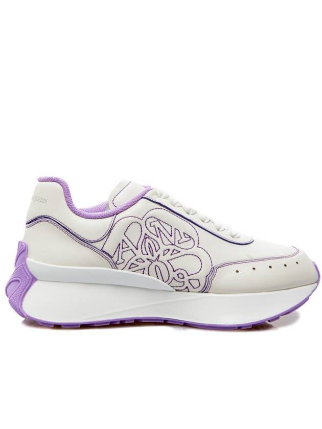 Women's Sprint Runner Low Top Sneakers Purple White - ALEXANDER MCQUEEN - BALAAN 2