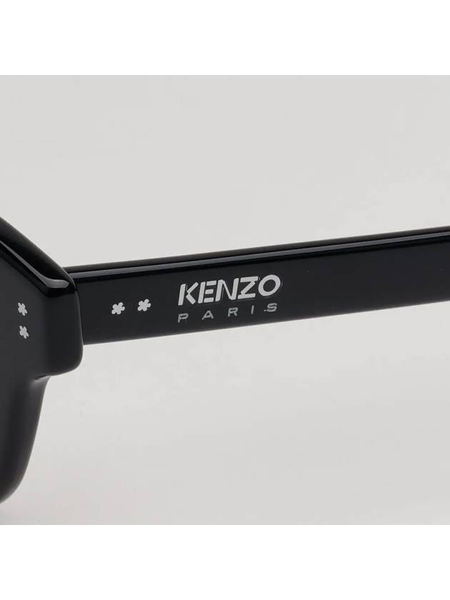 Glasses frame KZ50175F 001 Asian fit black horn rim square - KENZO - BALAAN 5