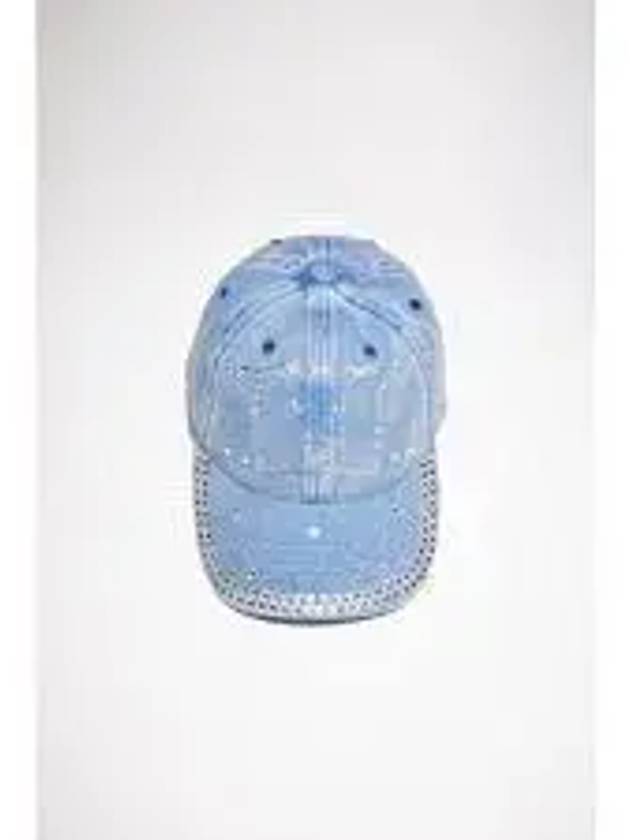 Crystal Face Logo Ball Cap Blue - ACNE STUDIOS - BALAAN 2