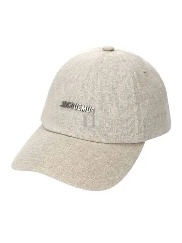 Logo Ball Cap Light Grey - JACQUEMUS - BALAAN 2