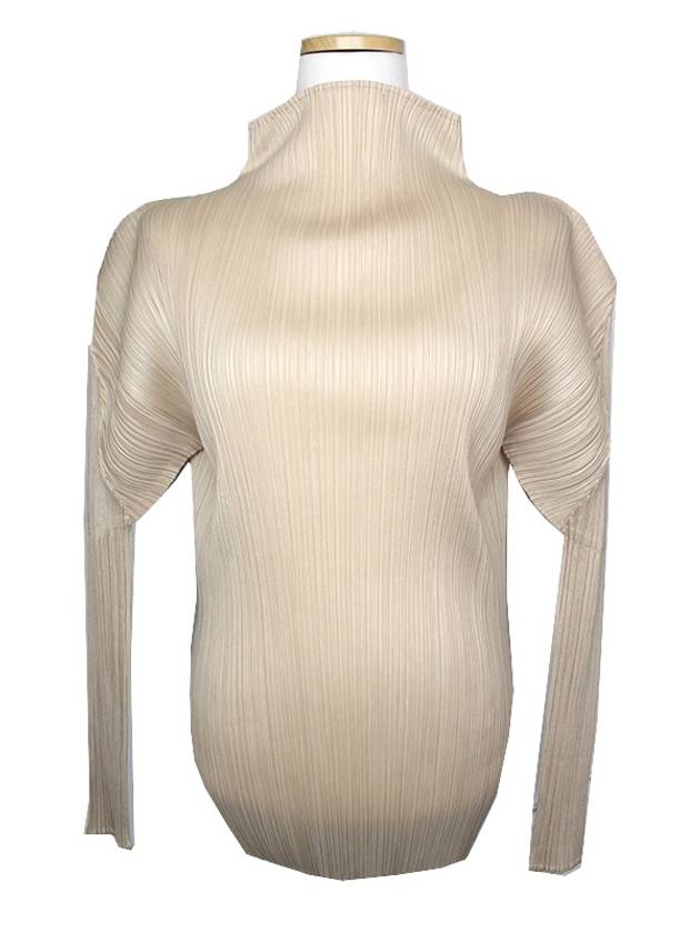 Issei beige stingray pleated top 3 - ISSEY MIYAKE - BALAAN 1