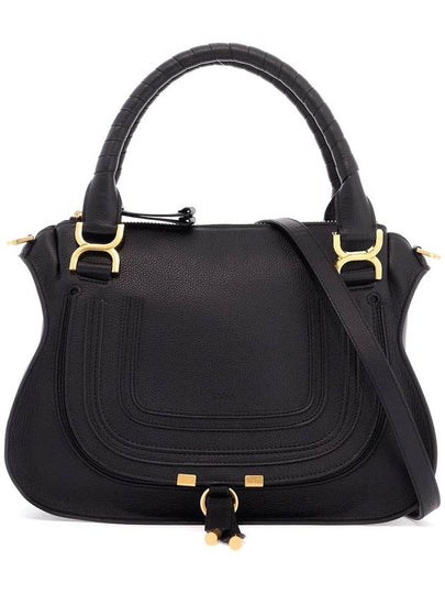 Marcie Grained Leather Tote Bag Black - CHLOE - BALAAN 2