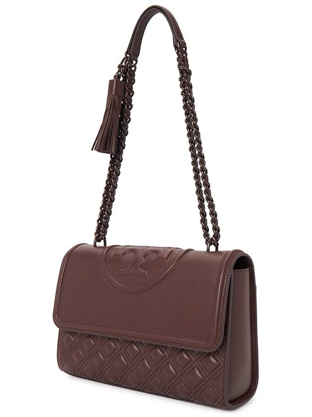 Fleming Chain Shoulder Bag Brown - TORY BURCH - BALAAN 3