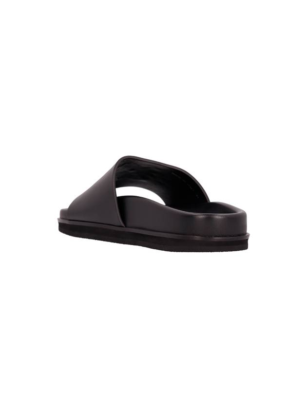 23 fw Off-White Slide WITH Embroid OMIT006F23LEA001 1010 B0230766253 - OFF WHITE - BALAAN 4