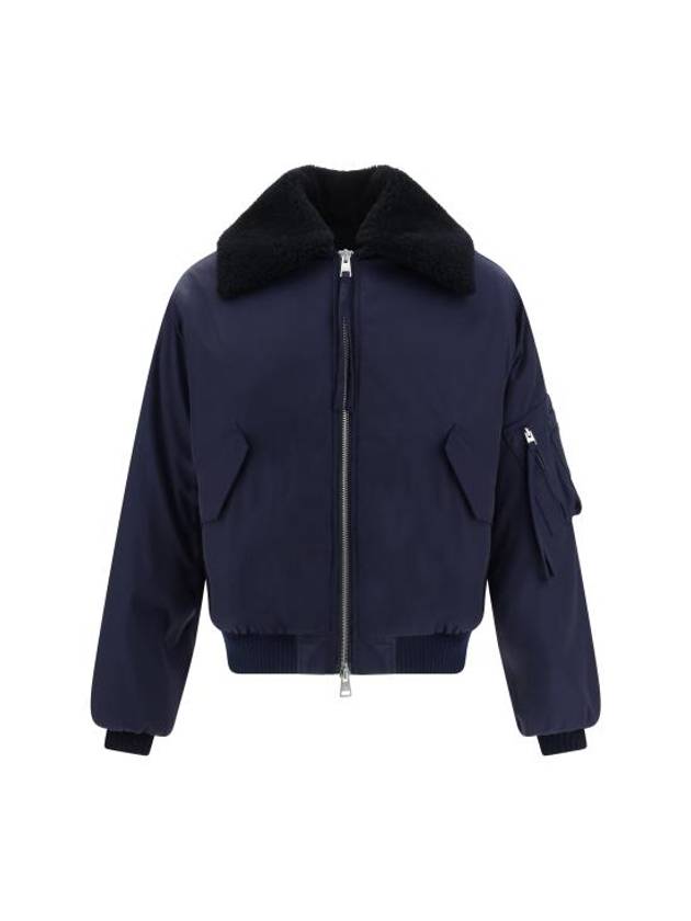 Boxy Fit Bomber Jacket Night Blue - AMI - BALAAN 2