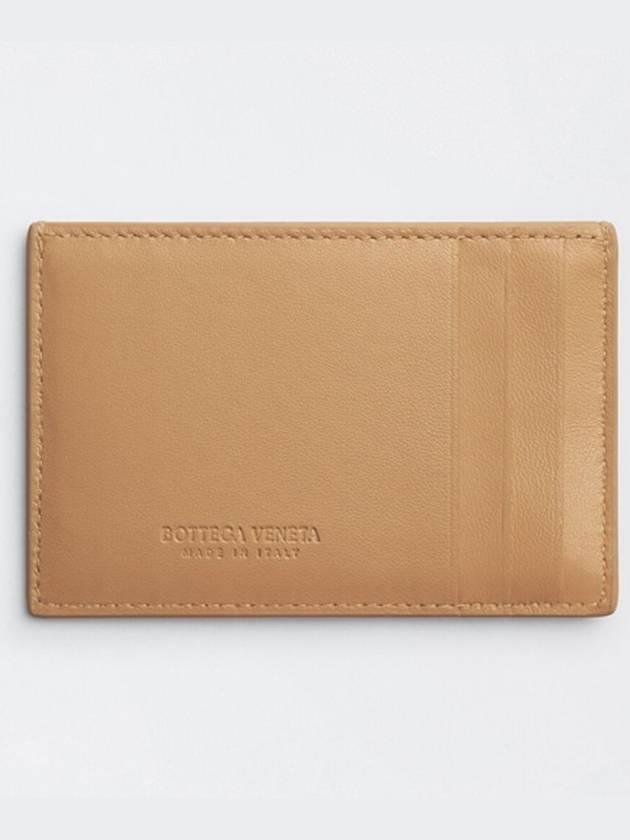 Intrecciato Leather Card Holder Almond - BOTTEGA VENETA - BALAAN 3