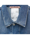 Oversized Denim Jacket Mid Blue - ACNE STUDIOS - BALAAN 5