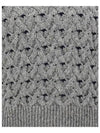 4 Bar Cable Knit Top Grey - THOM BROWNE - BALAAN 7