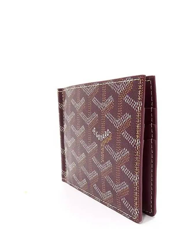 Burgundy Color PVC Logo Saint Thomas Money Clip Men s Bicycle Wallet - GOYARD - BALAAN 3