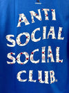 X Case Study Men's Blue Logo Short Sleeve T-Shirt E22 1 SCT 965220 006 - ANTI SOCIAL SOCIAL CLUB - BALAAN 3
