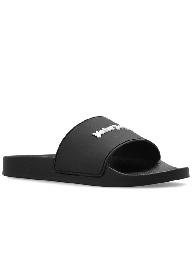 Palm Angels Slides With Logo, Women's, Black - PALM ANGELS - BALAAN 4