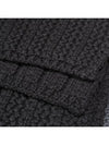 Muffler Cashmere Knitted CC Logo Black - CHANEL - BALAAN 7