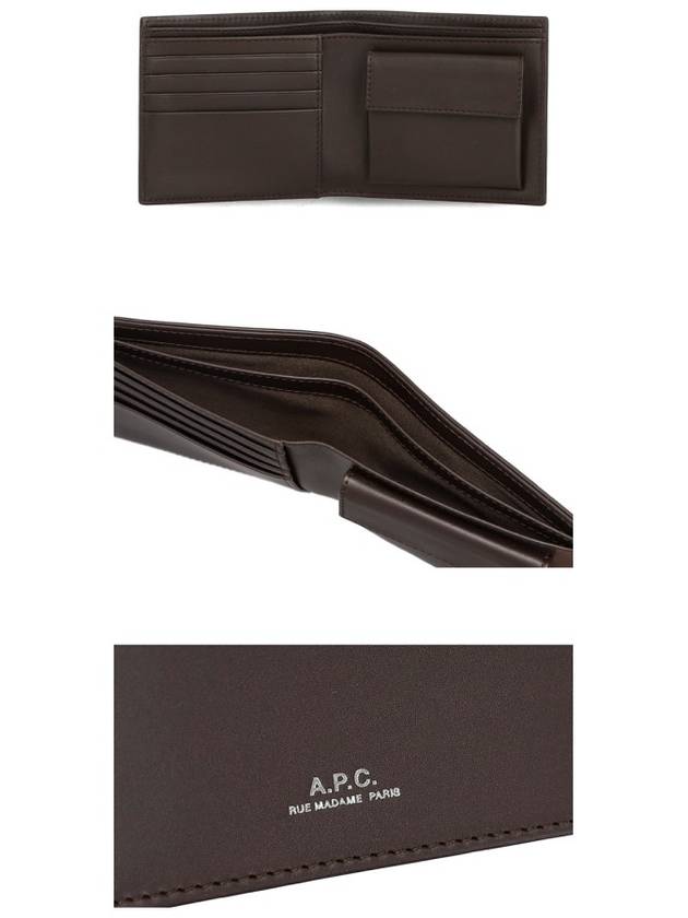 Men's New London Bicycle Wallet Dark Brown - A.P.C. - BALAAN.