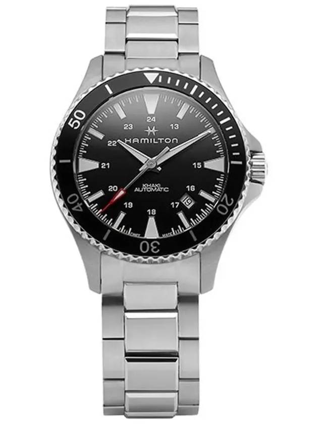 Khaki Navy Scuba Auto 40MM Metal Watch Black - HAMILTON - BALAAN 5