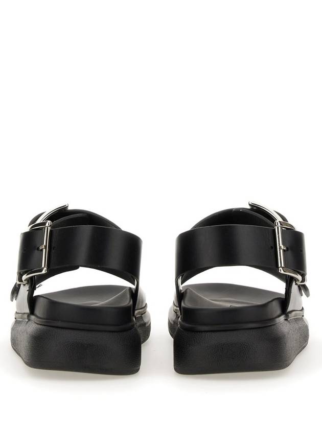 Hybrid Double Buckle Sandals Black - ALEXANDER MCQUEEN - BALAAN 4