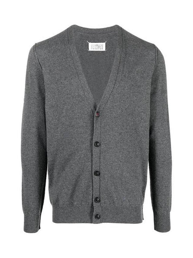 Cashmere Back Stitch Cardigan Grey - MAISON MARGIELA - BALAAN 1