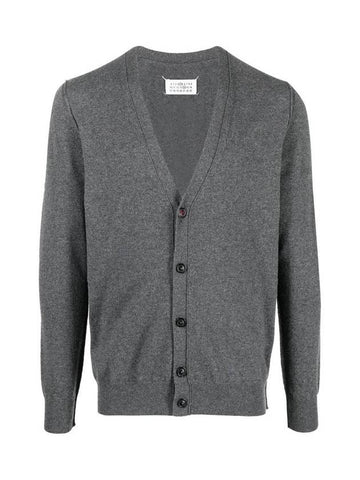 Cashmere Back Stitch Cardigan Grey - MAISON MARGIELA - BALAAN 1