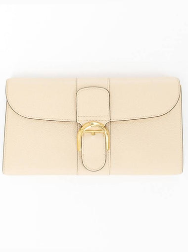 Women s Briand Chain Long Wallet Mini Bag Clutch Beige AB0615AAU0 22CDO - DELVAUX - BALAAN 1