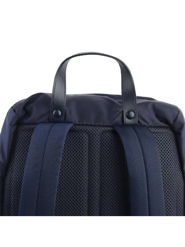 Re-Nylon Saffiano Leather Backpack Navy - PRADA - BALAAN 5