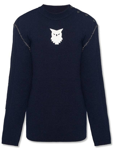 Animal Totem Sailor Wool Knit Top Navy - MAISON MARGIELA - BALAAN 1