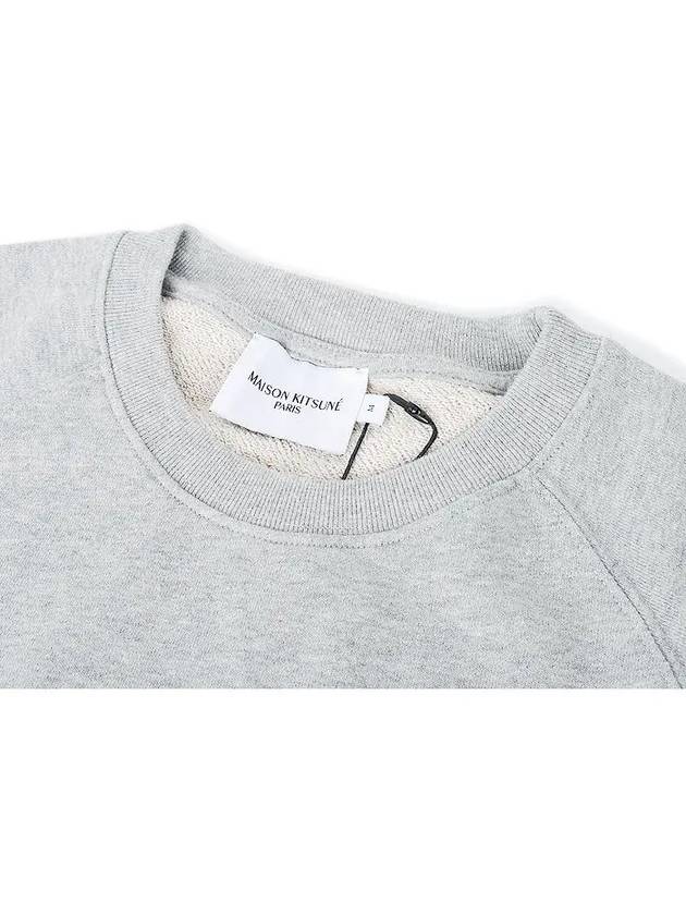 Monochrome Fox Head Patch Sweatshirt Gray Melange - MAISON KITSUNE - BALAAN 4