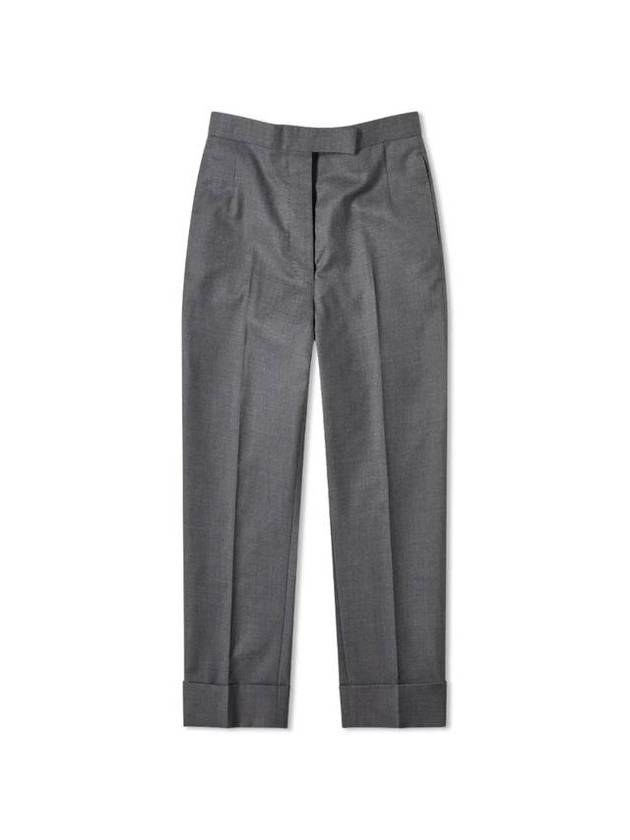 Classic Back Strap Straight Pants Medium Gray - THOM BROWNE - BALAAN 1