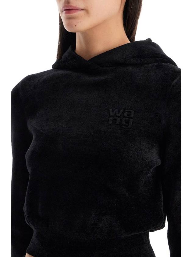 hooded chenille sweat - ALEXANDER WANG - BALAAN 4