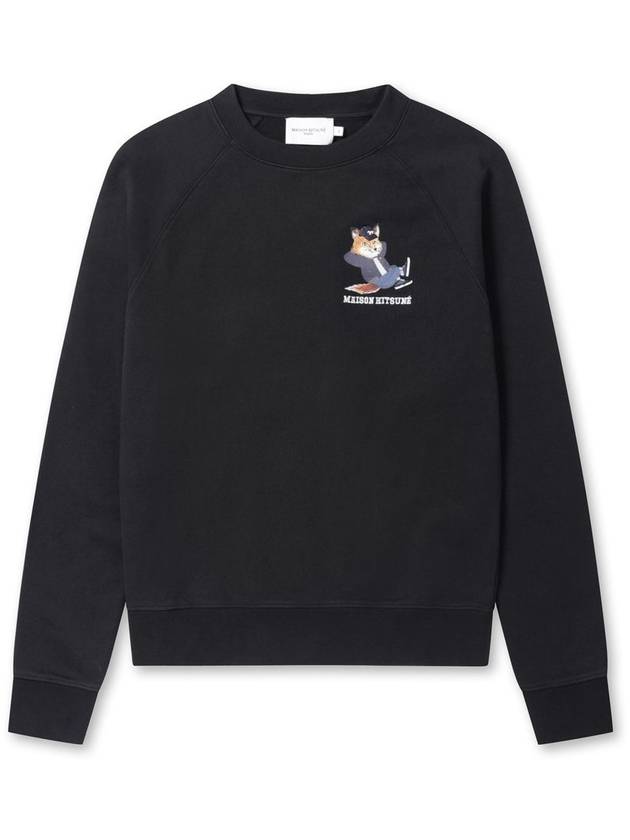 [MAISON KITSUNE] DRESSED FOX PRINT CLEAN SWEATSHIRT - BLACK - MAISON KITSUNE - BALAAN 1