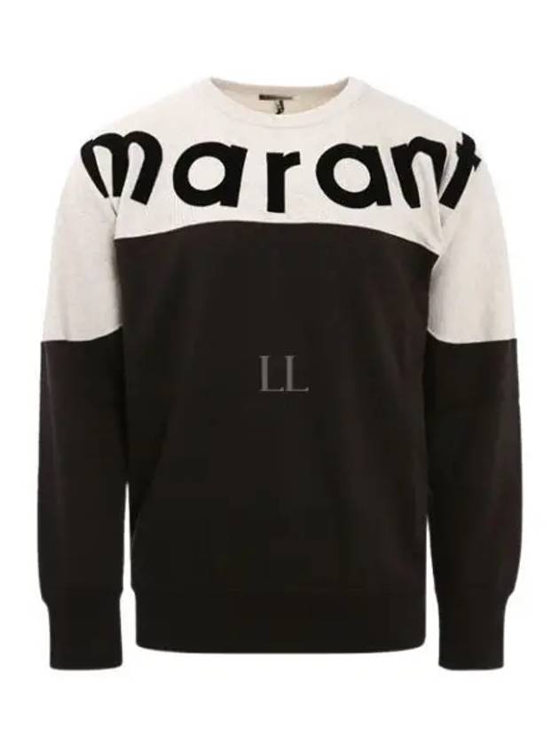 Howley Logo Two-Tone Sweatshirt Faded Black - ISABEL MARANT - BALAAN 2