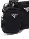 Triangle Logo Re-Nylon Saffiano Cross Bag Black - PRADA - BALAAN 5