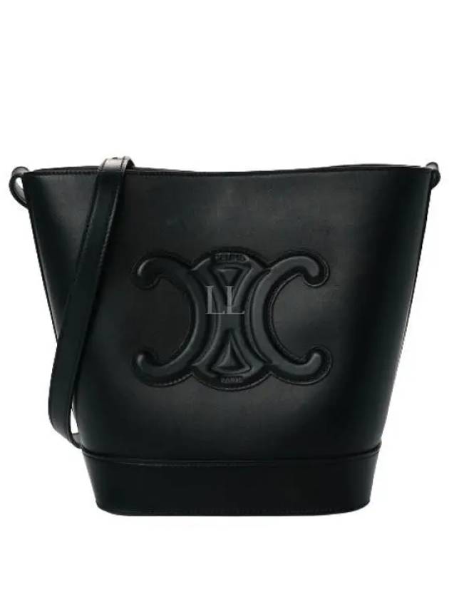 Coeur Triomphe Calfskin Small Bucket Bag Black - CELINE - BALAAN 2